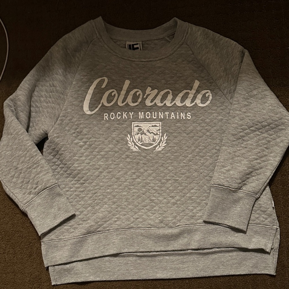Gray Colorado Rocky Mountains Sweatshirt